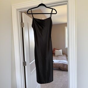 Chic Black Strapless Dress